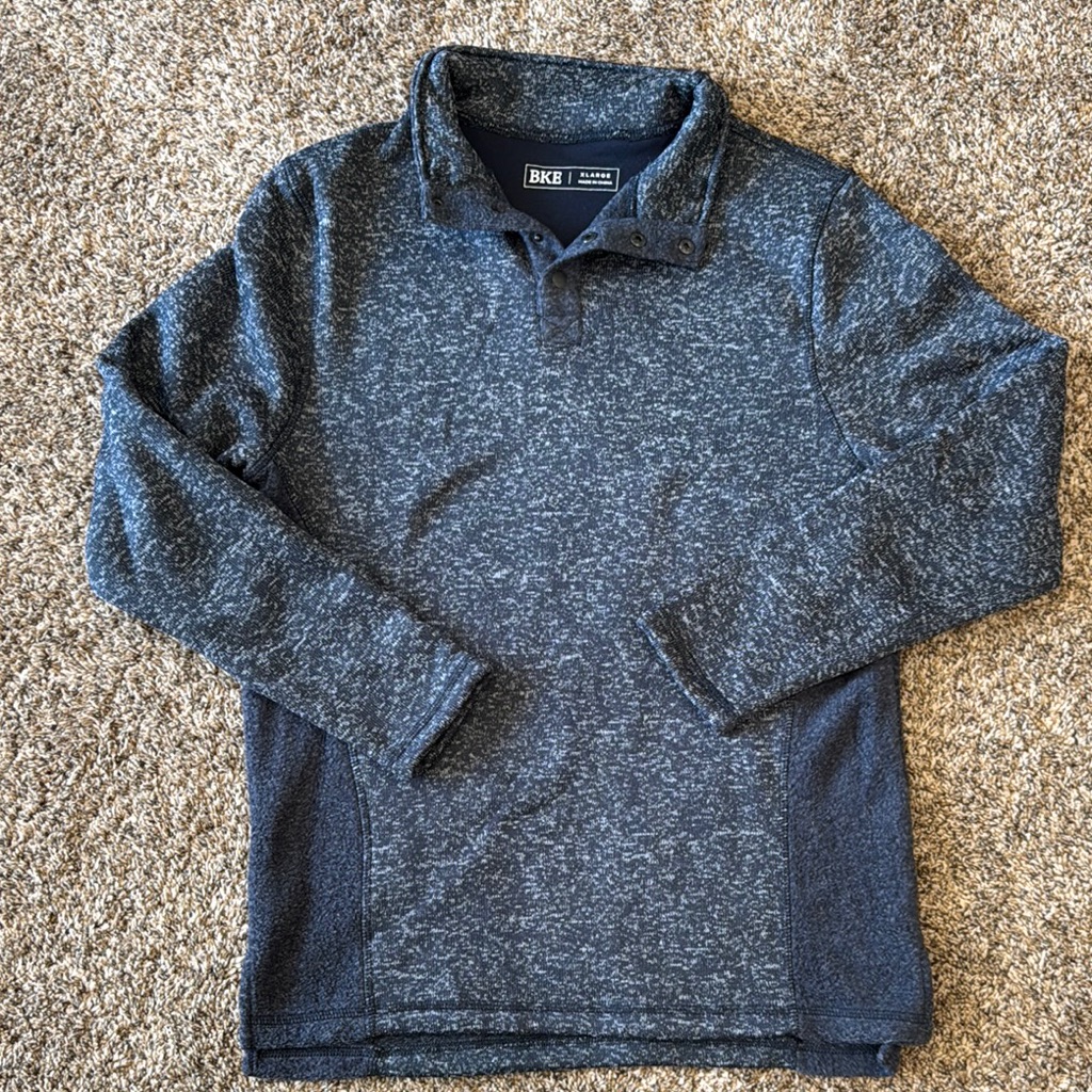 Bke Men's Blue Sweater - Xl